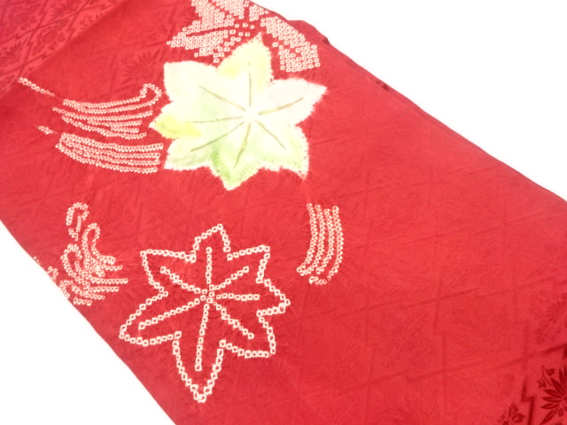 絞り金彩紅葉模様名古屋帯